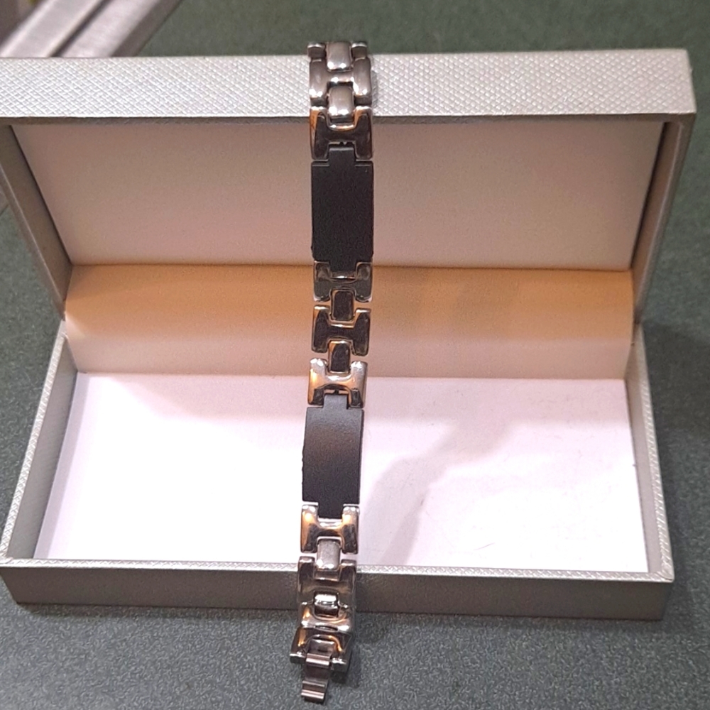 Bracelet stainless steel silver